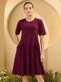 Antheaa Chiffon A-Line Dress