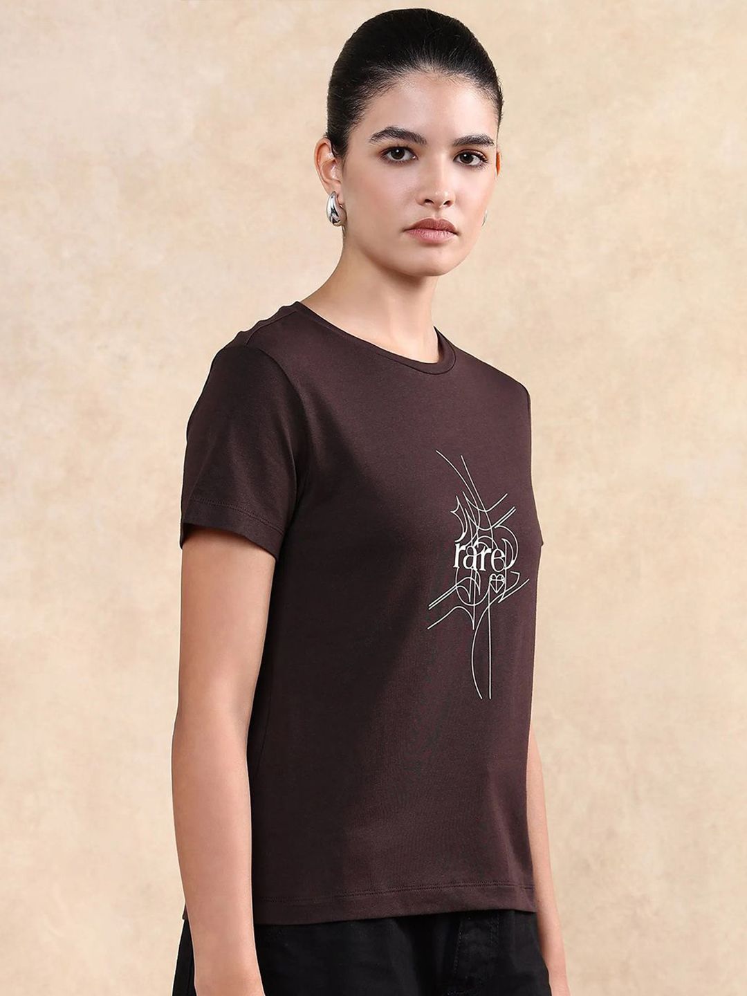 RAREISM Women Printed Pockets T-shirt