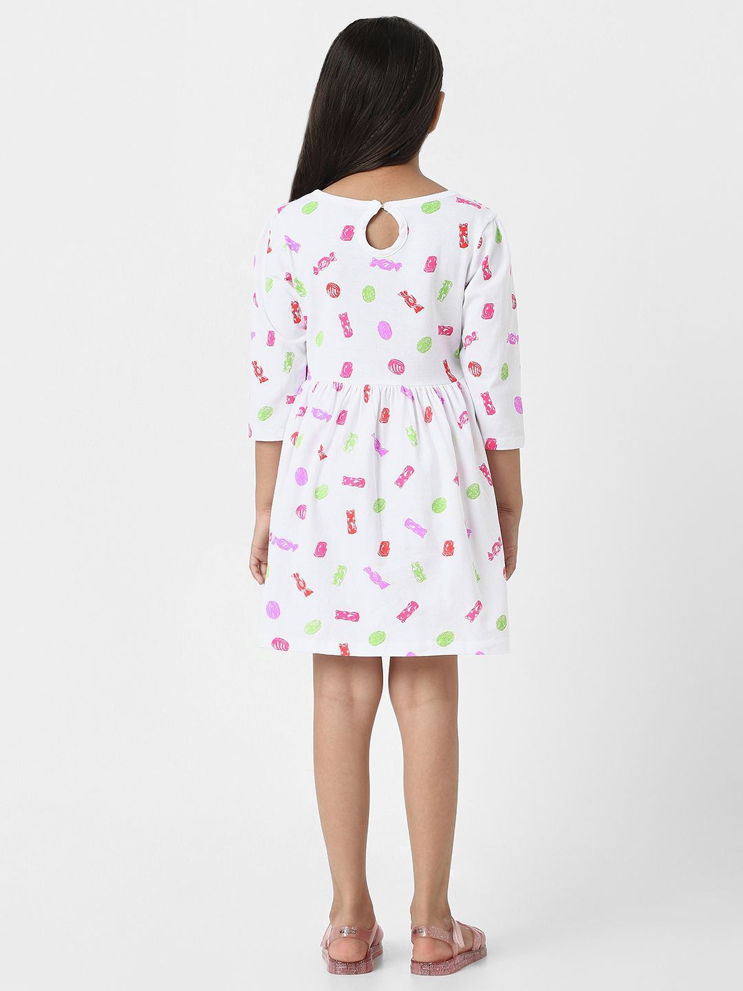 Nauti Nati Print Fit & Flare Dress