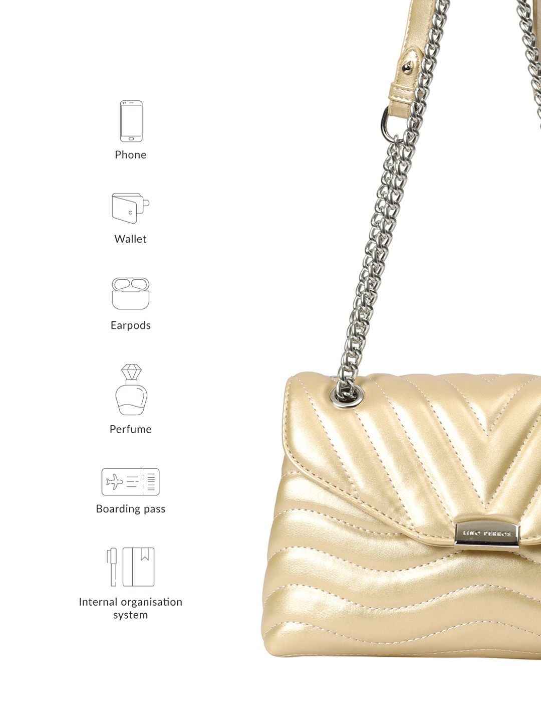 Lino Perros Quilted Structured Shoulder Bag