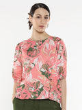 RAREISM Tropical Print Cotton Top