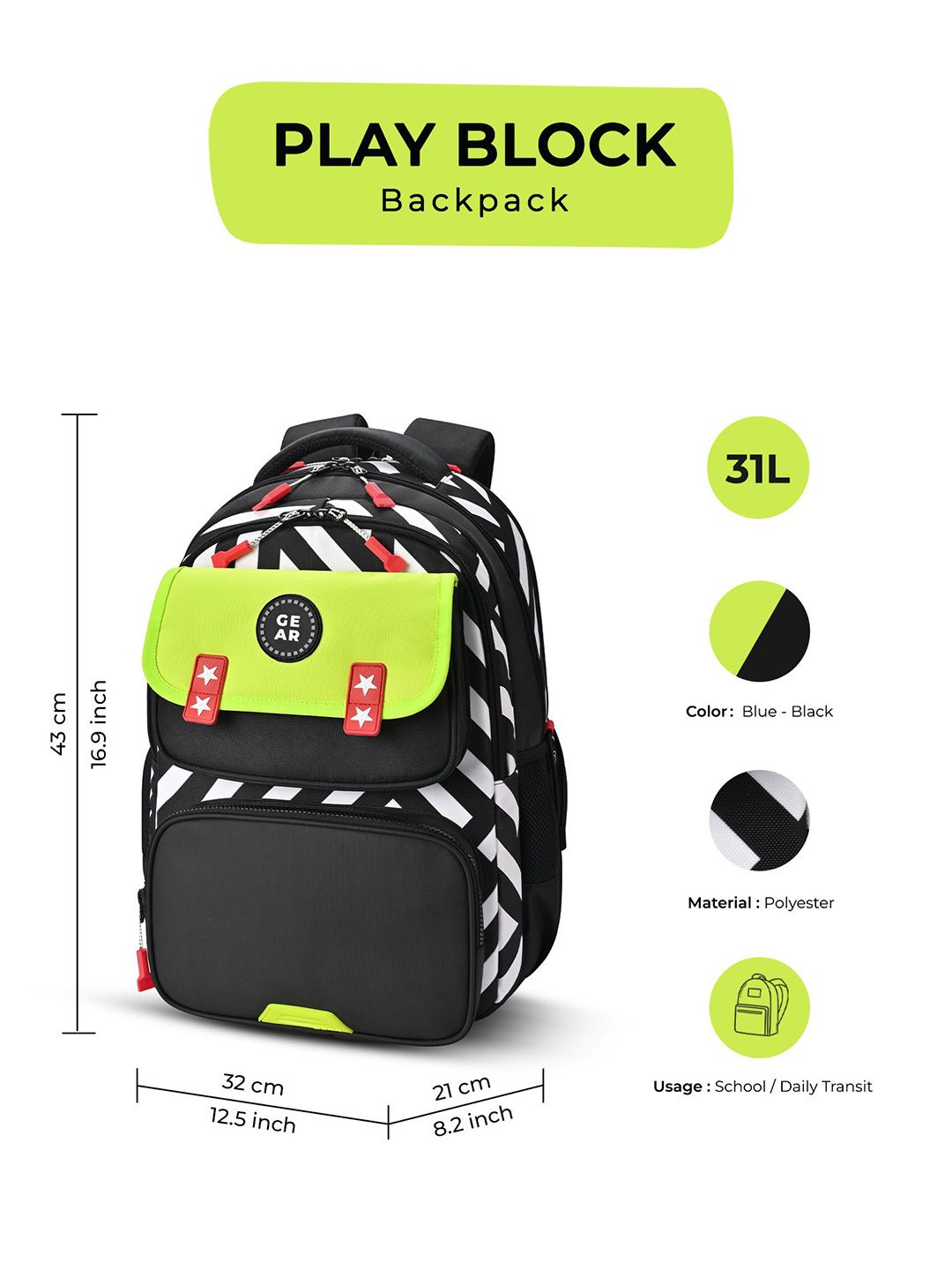 Gear Unisex Backpack