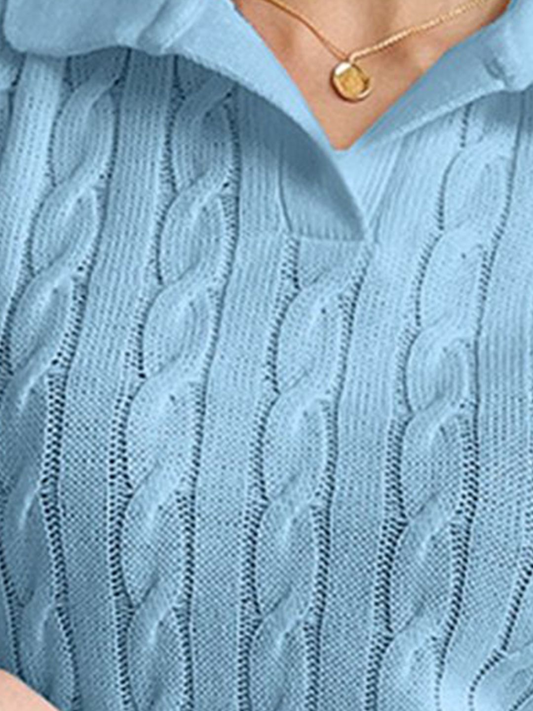 DressBerry Women Ribbed Shirt Collar Regular Top