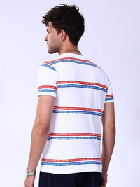 The Indian Garage Co Men Striped T-shirt