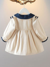 YK Girls Peter Pan Fit & Flare Dress