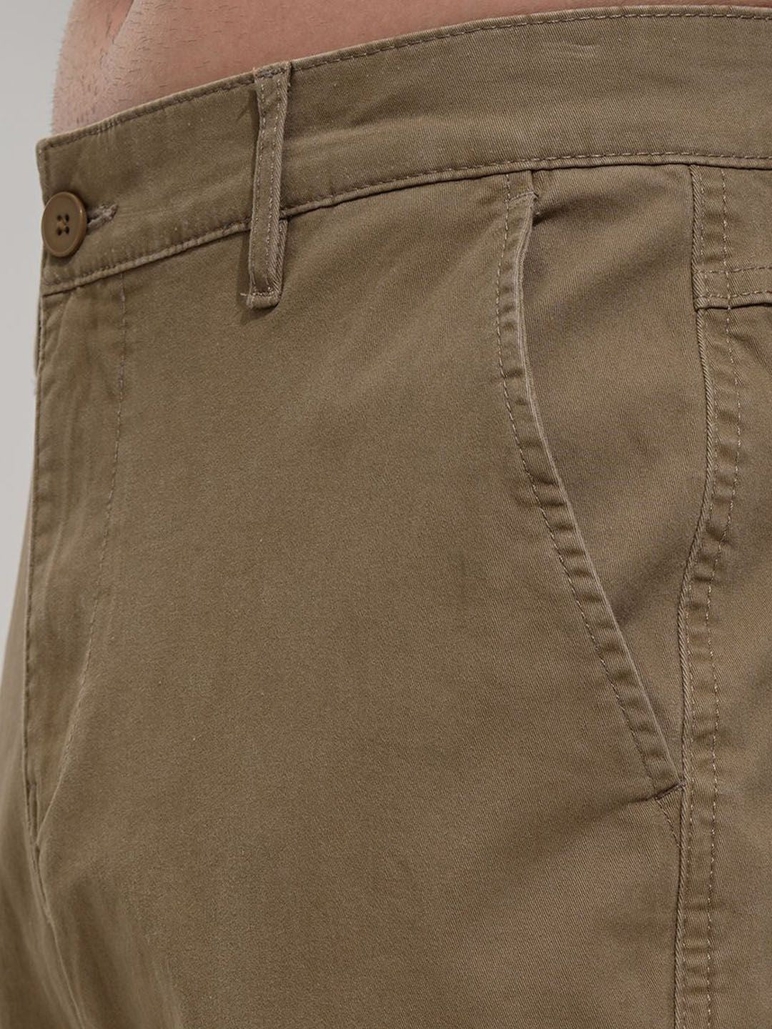 HIGHLANDER Men Comfort Mid-Rise Cargos Trousers