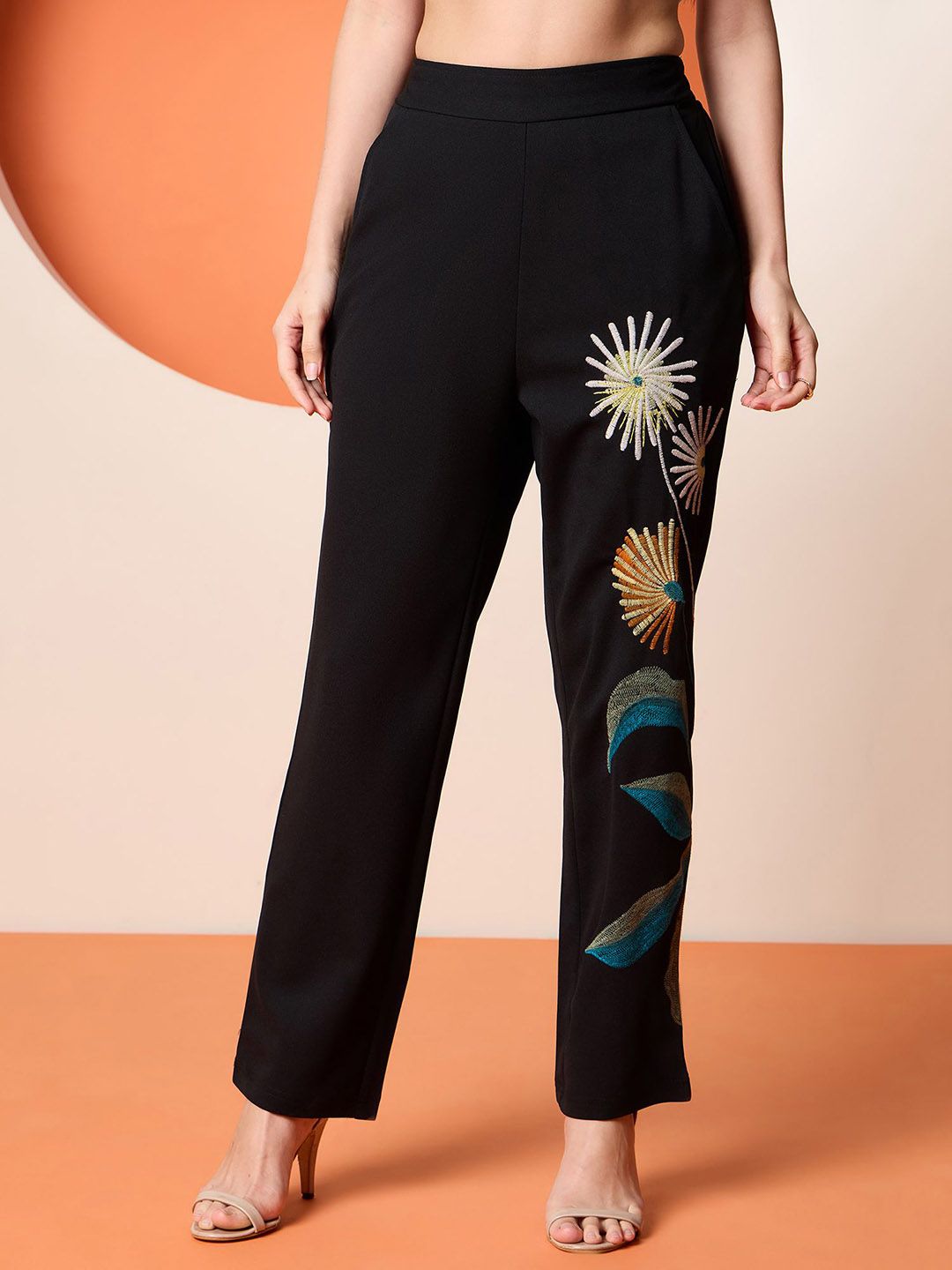 Antheaa Embroidered Coat & Trousers Co-Ords