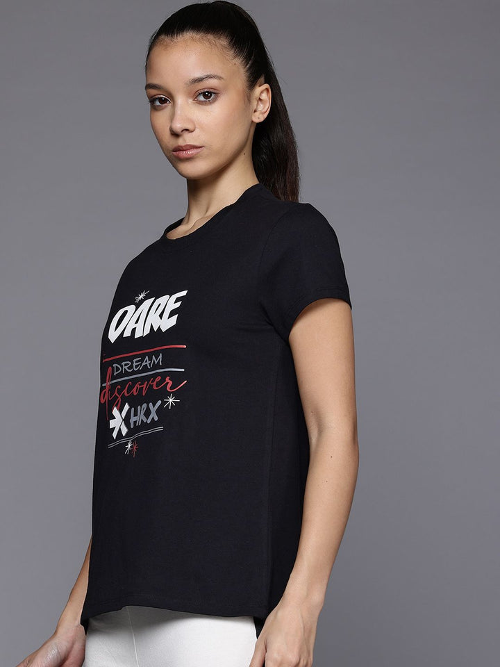 HRX by Hrithik Roshan Typography Printed T-shirt
