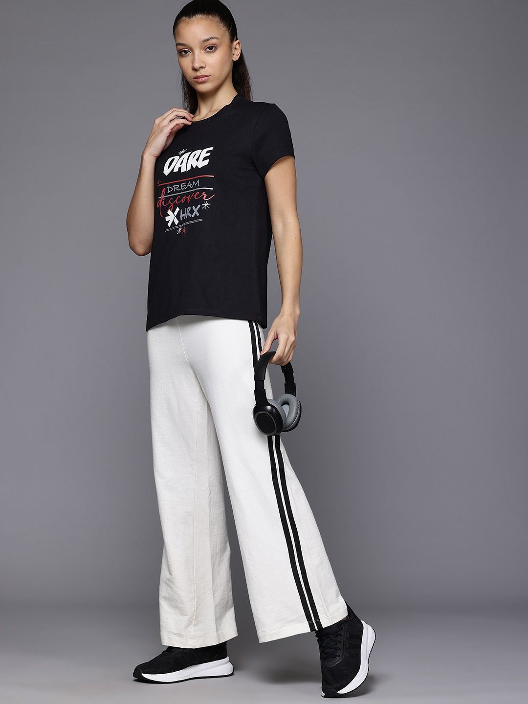 HRX by Hrithik Roshan Typography Printed T-shirt