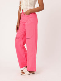 DressBerry Urban Chic Straight Fit Slash Knee Jeans