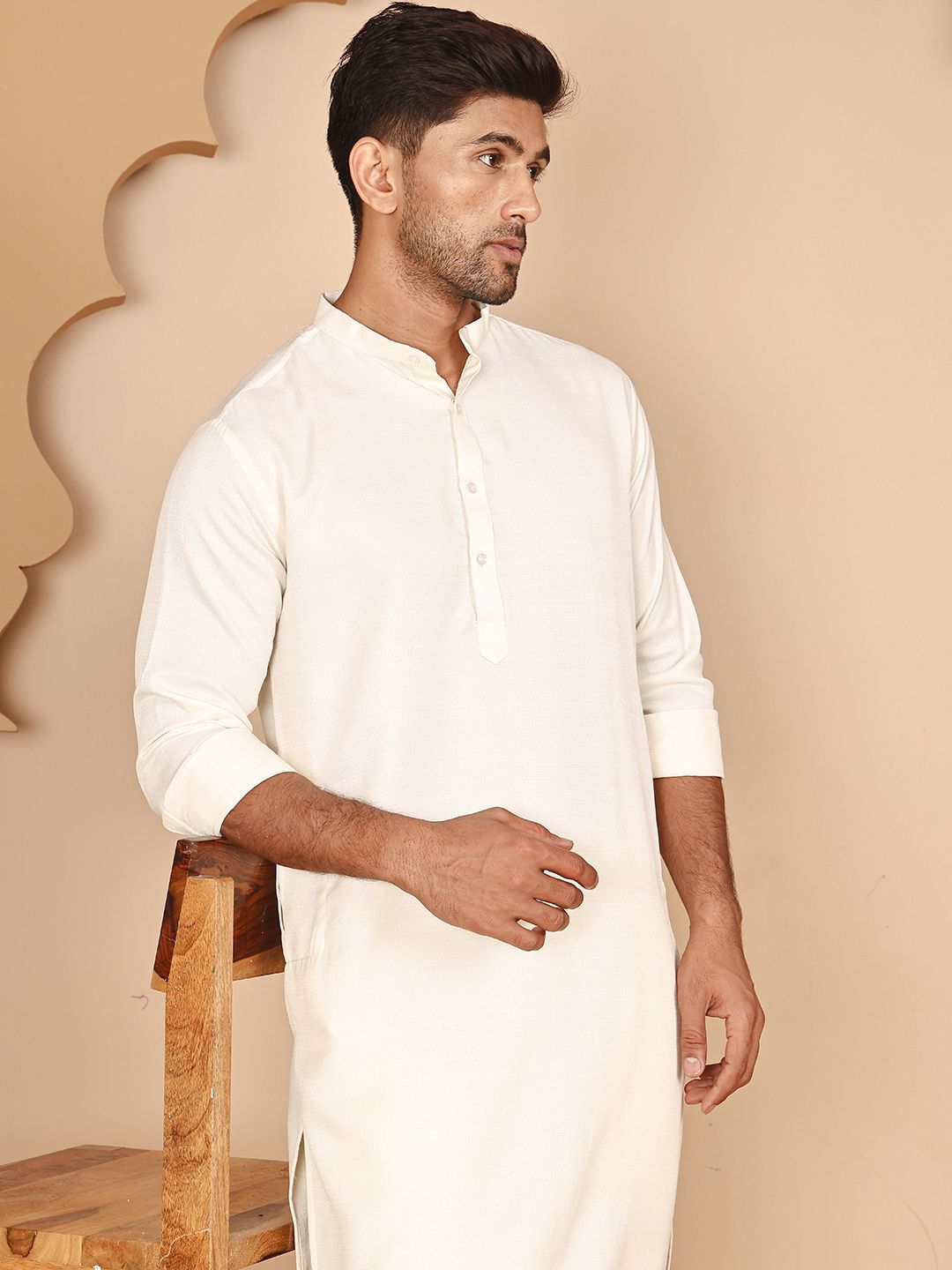 Jompers Men Solid Kurta with Pyjama