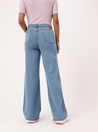 DressBerry Women Grunge Glam Wide Leg Jeans