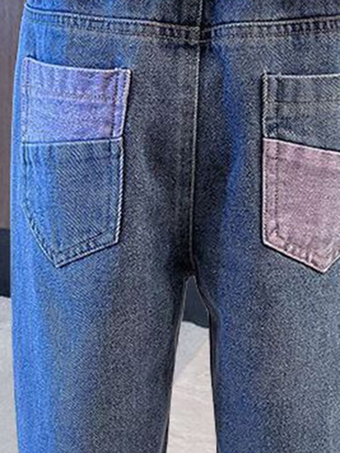 YK Girls Comfort Relaxed Fit High-Rise Light Fade Stretchable Jeans