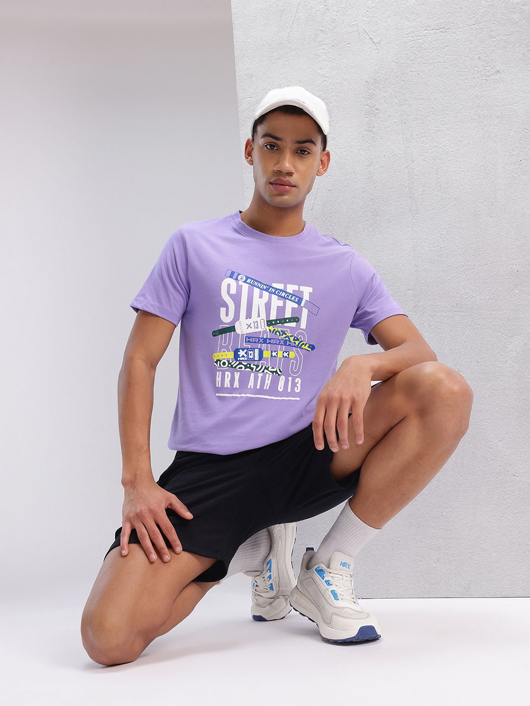 HRX by Hrithik Roshan Typography Printed T-shirt