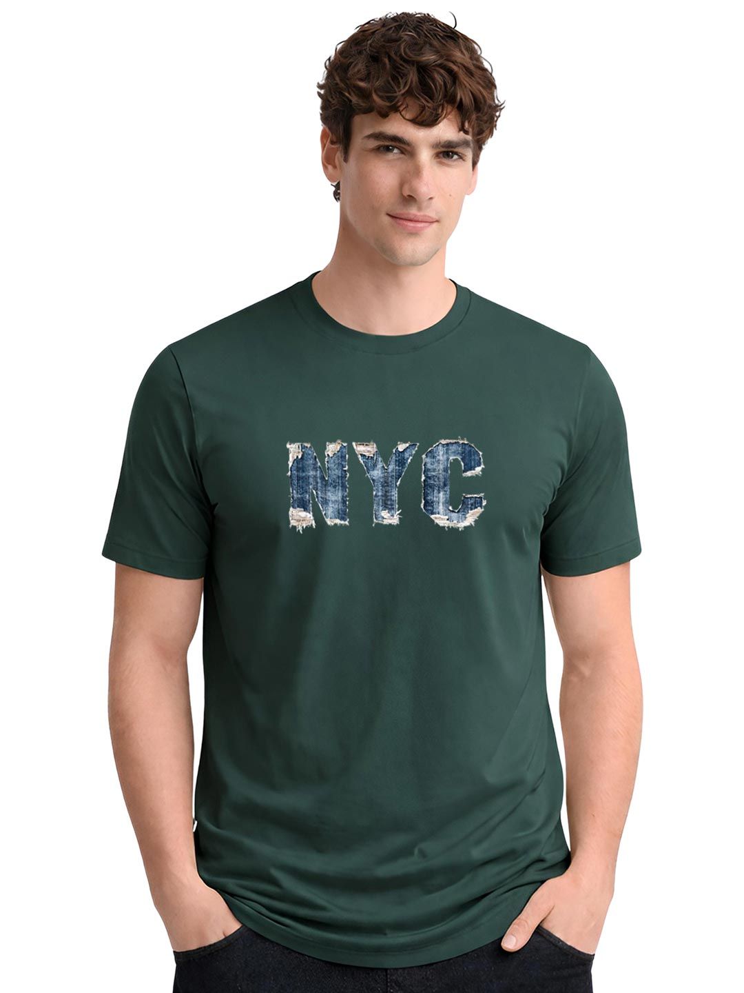 ADRO Men Typography Printed T-shirt
