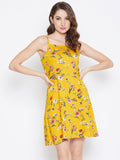 Berrylush Floral Print A-Line Dress