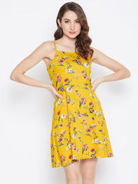 Berrylush Floral Print A-Line Dress