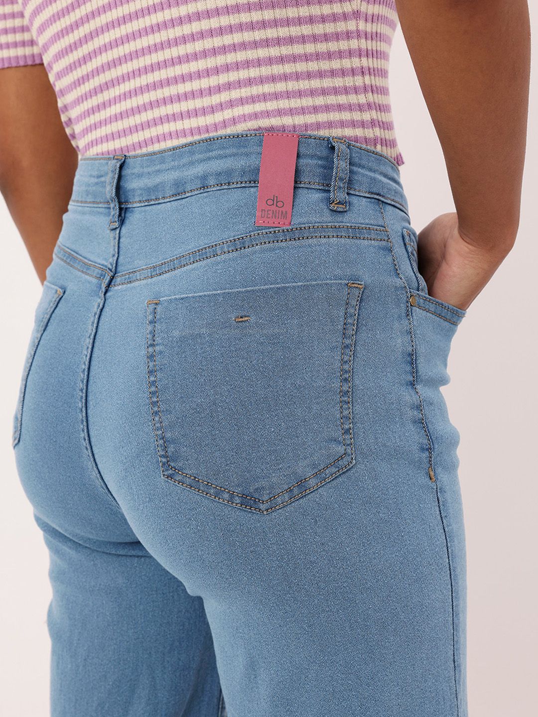 DressBerry Women Grunge Glam Wide Leg Jeans