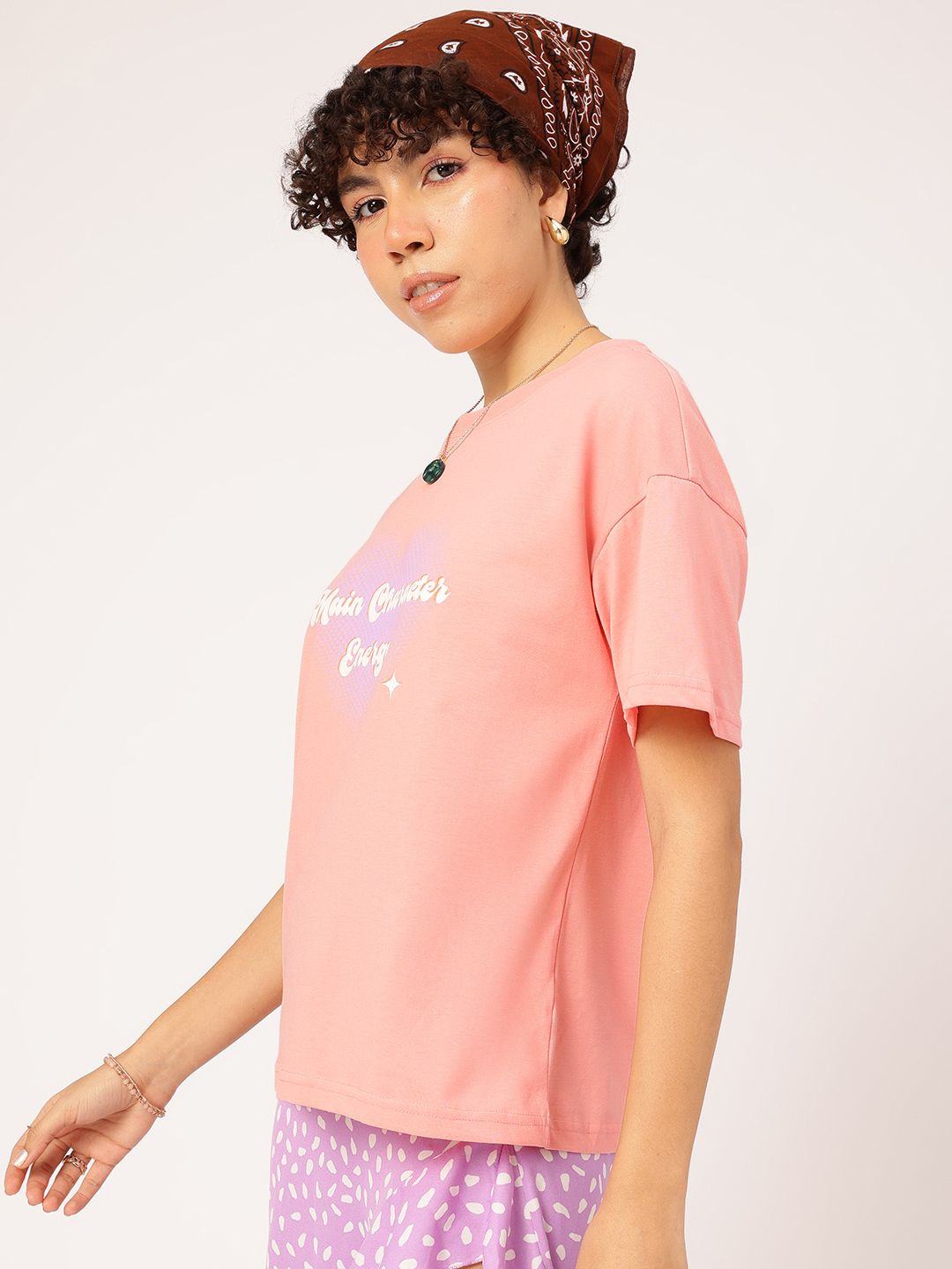 DressBerry It Girl Typo Print Relaxed Tee