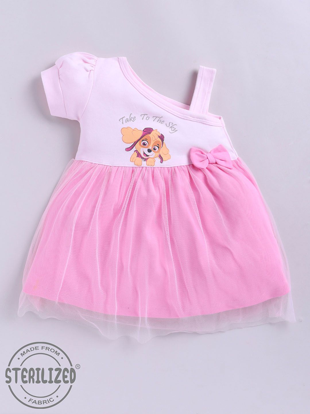 Moms Love Infant Girls Paw Patrol Print Pure Cotton Dress