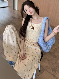 DressBerry Women Printed High-Rise Loose Fit Wide Leg Trousers