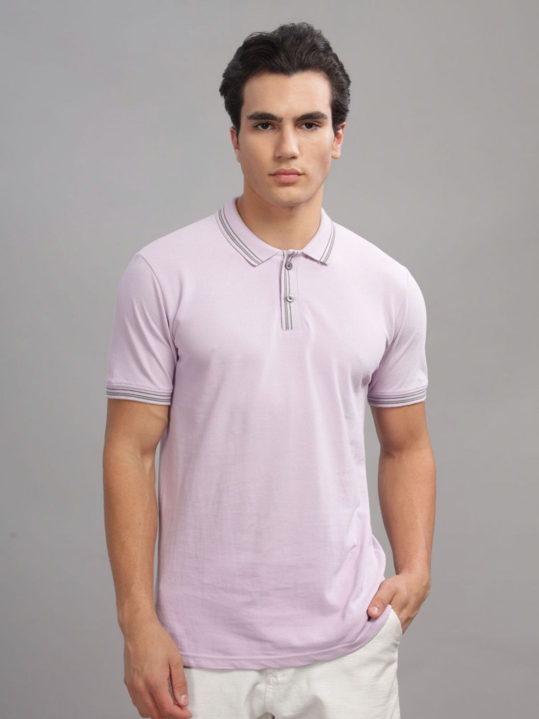 Baju-T Kolar Polo ADRO Lelaki