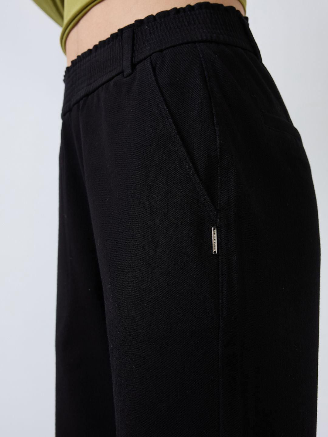 SPYKAR Women Straight Fit Wide Leg Trousers