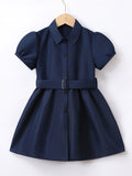 YK Girls Fit and Flare Knee Length Dress