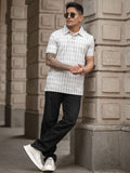 Powerlook Men Abstract Printed Polo Collar Cotton T-shirt