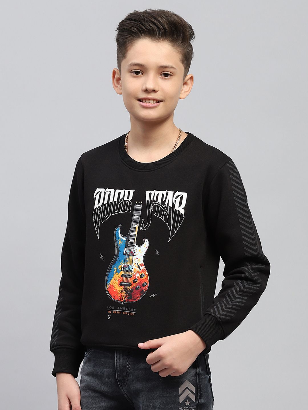 Monte Carlo Boys Typography Print Sweatshirt