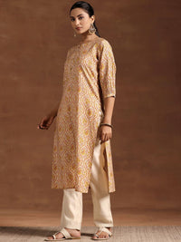 Libas Floral Printed Straight Kurta