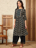 W Women Embroidered Sequinned Kurta