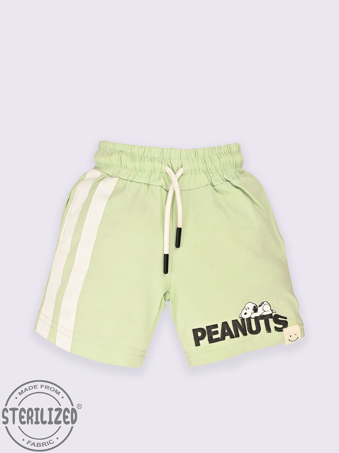 Happy Faces Boys Peanuts Printed Cotton Shorts