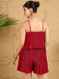 Berrylush Women Shoulder Straps Playsuit Jumpsuit