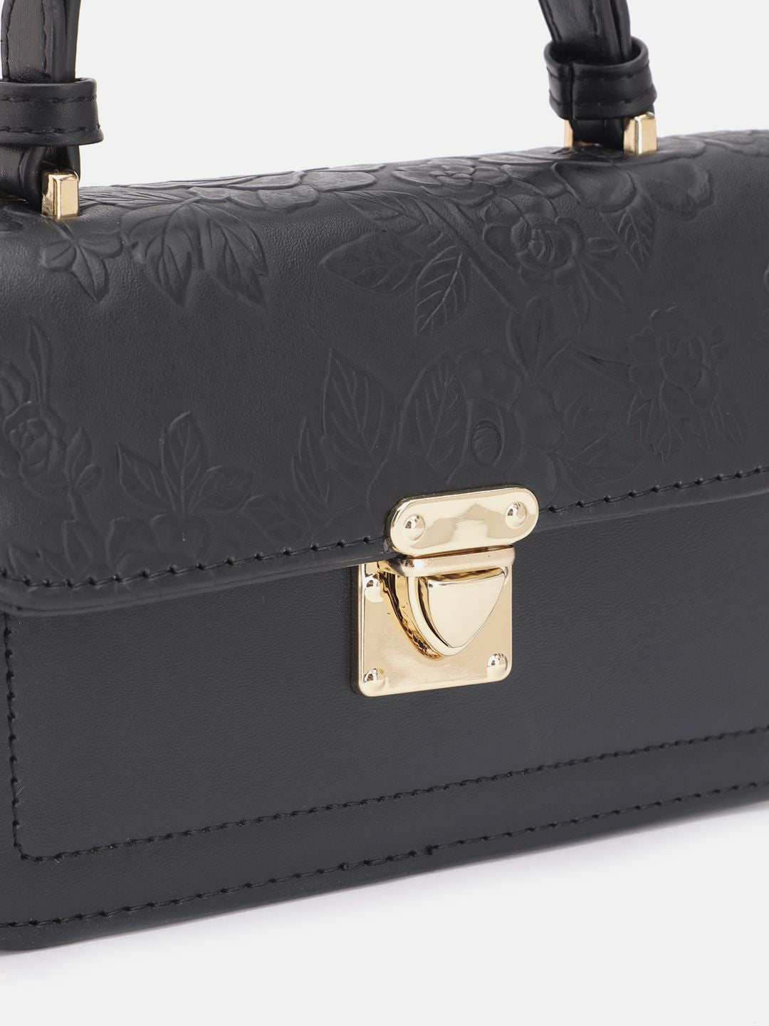 DressBerry Textured Structured Satchel