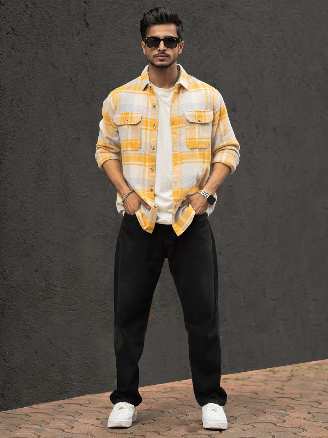 Powerlook  Checked Casual Shirt