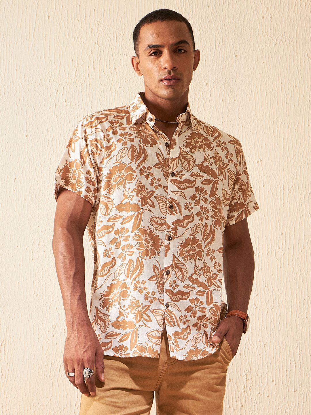 DENNISON Smart Block Printed Casual Shirt