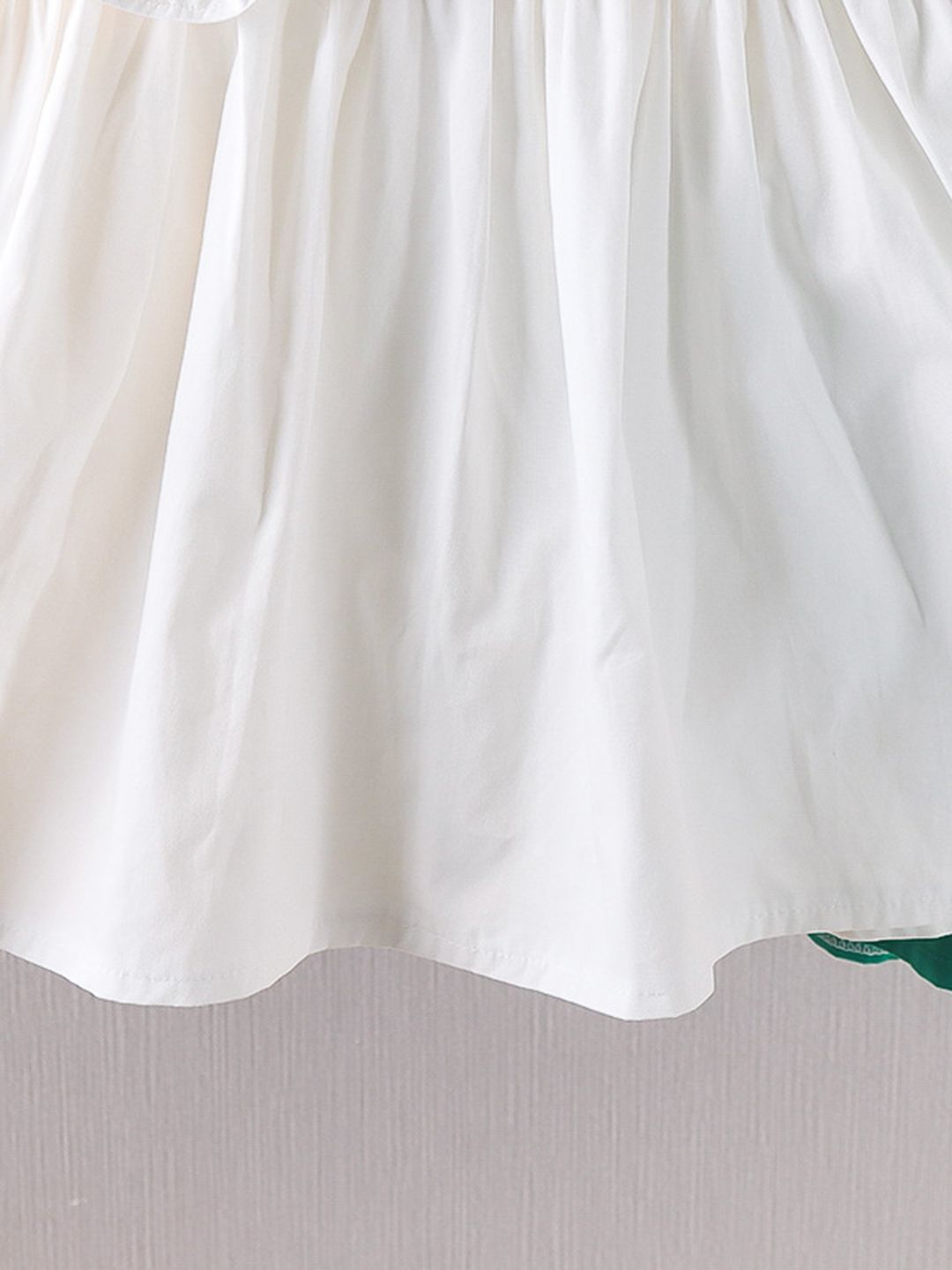 YK Girls Self Design Cotton Fit & Flare Knee Length Dress