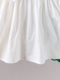 YK Girls Self Design Cotton Fit & Flare Knee Length Dress