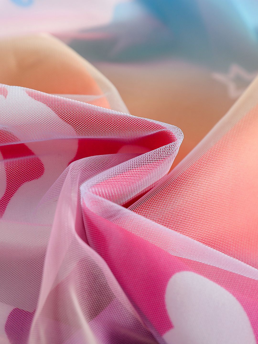 YK Girls Printed Top With Skirt Clothing Set