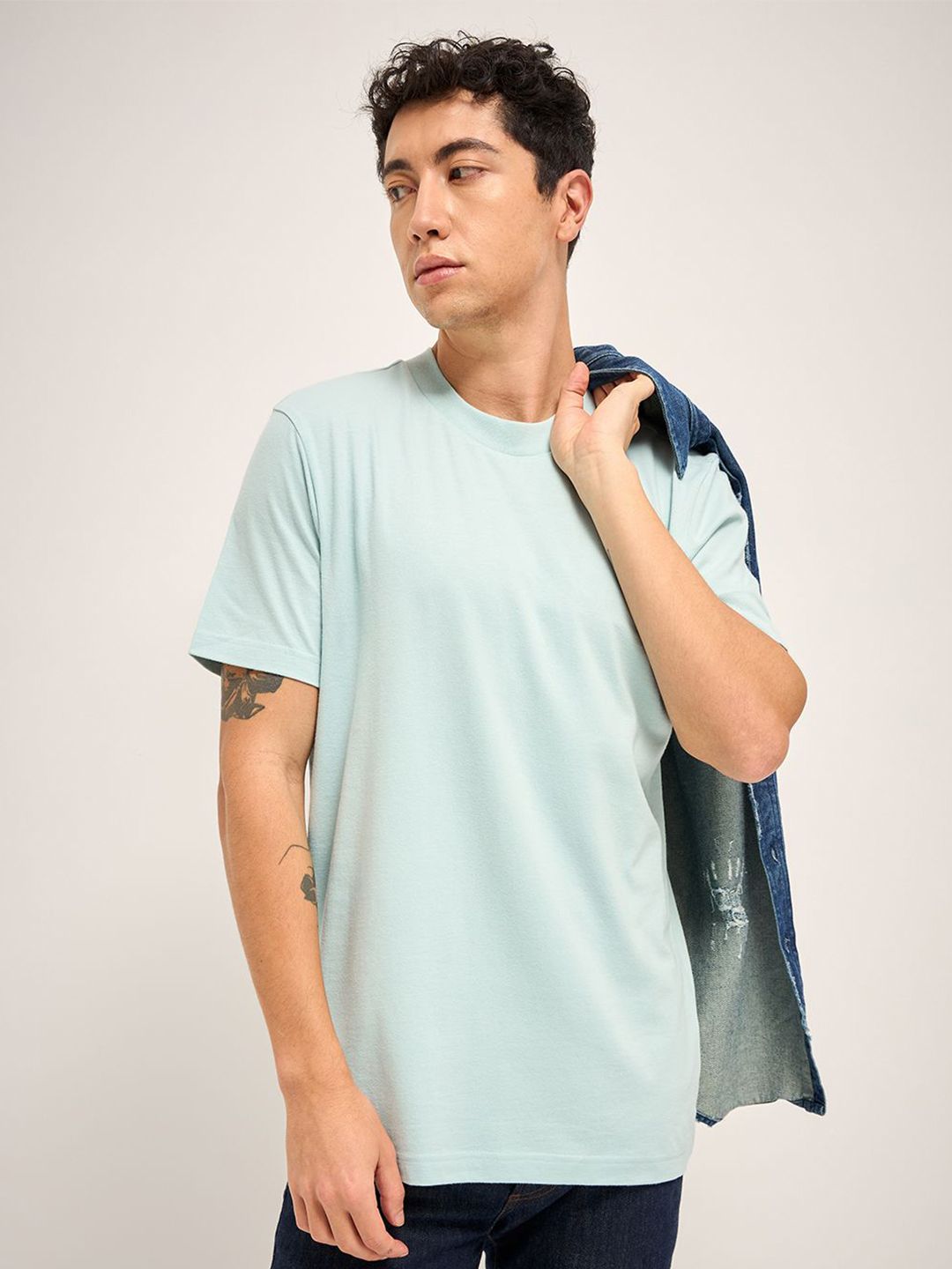 THE BEAR HOUSE Pure Cotton Round Neck T-shirt