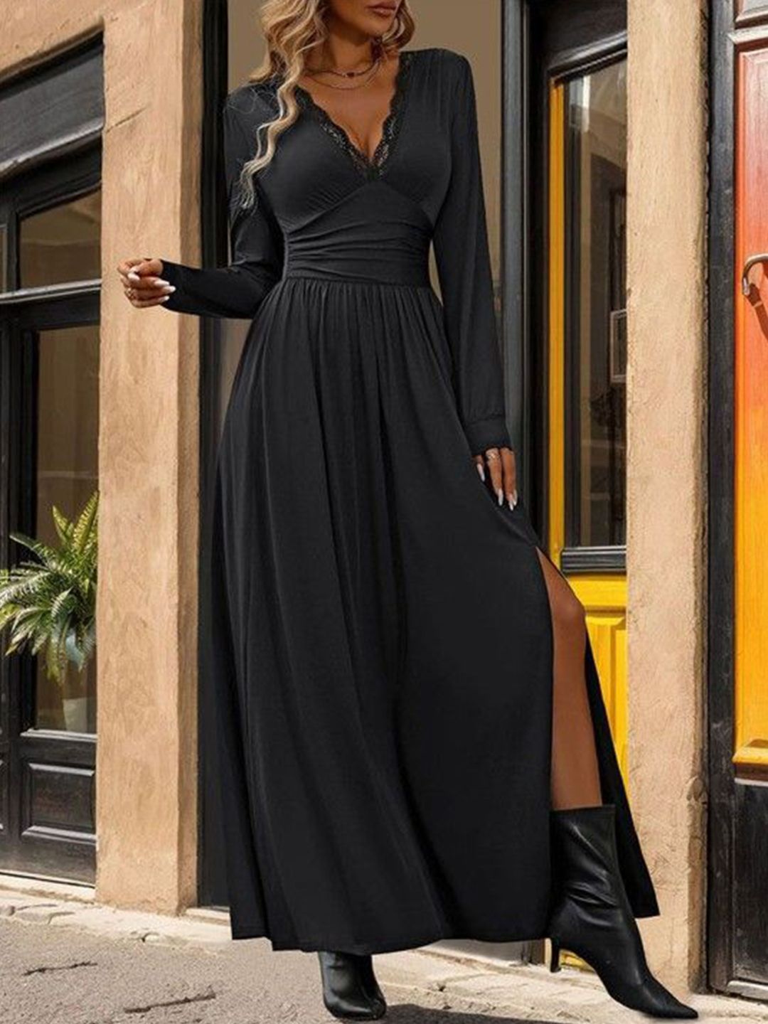 DressBerry Fit & Flare Maxi Dress