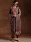 Libas Ethnic Motifs Printed Gotta Patti Pure Cotton Kurta with Trousers & Dupatta