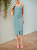 DressBerry Ribbed Bodycon Midi Dress