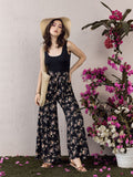 Berrylush Printed Culotte Jumpsuit