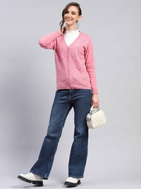 Monte Carlo Women Woollen Long Sleeves Cardigan
