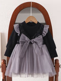 YK Girls Sequined Embellished Fit & Flare Dress
