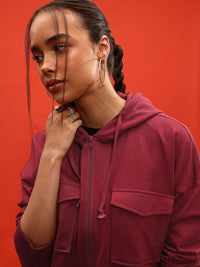 DressBerry Hooded Drop-Shoulder Sweatshirt