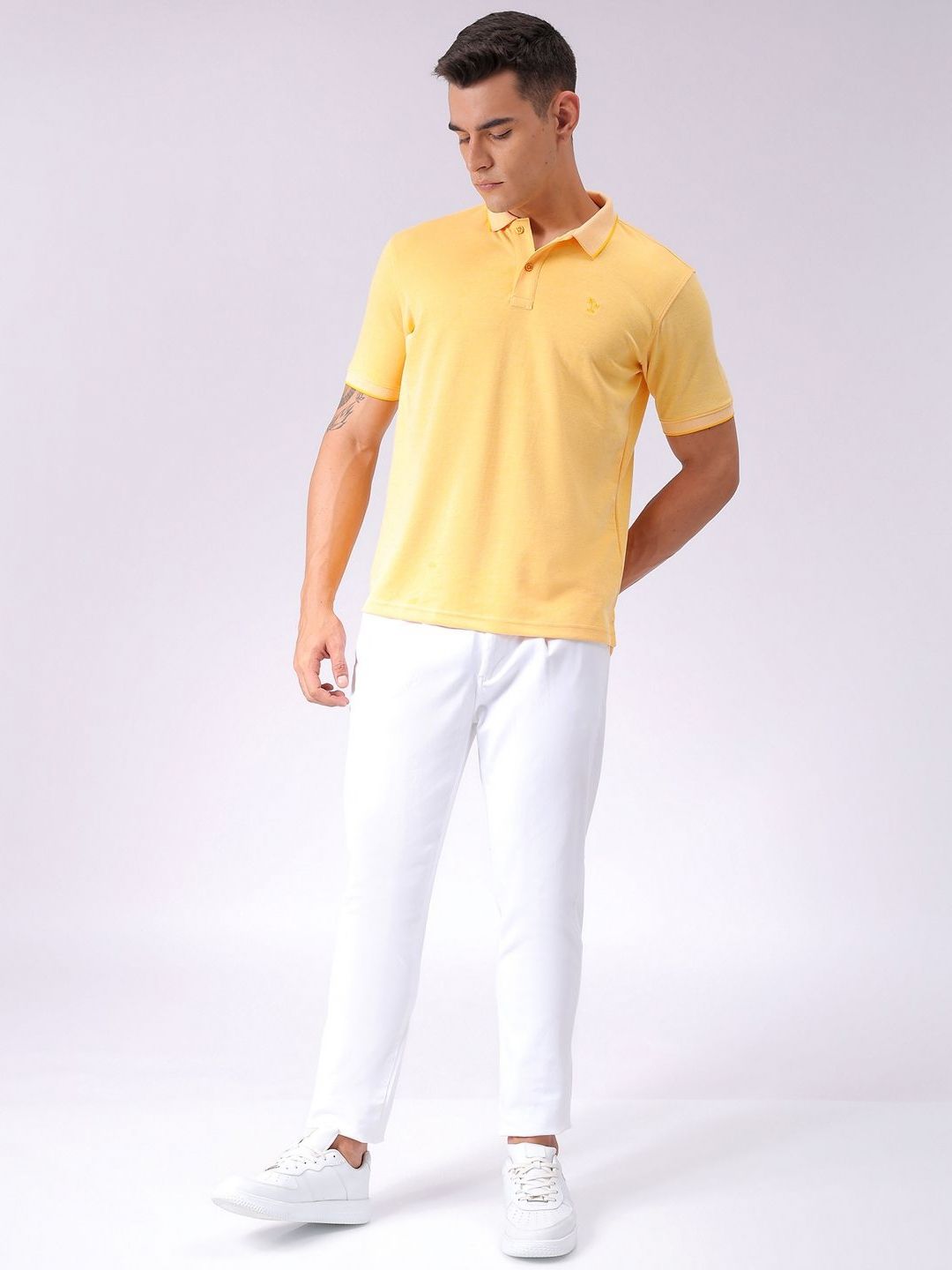 The Indian Garage Co Polo Collar Slim Fit T-shirt