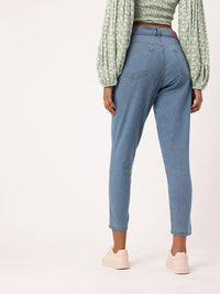 DressBerry Women Urban Cool Slim Fit Printed Stretchable Crop Jeans